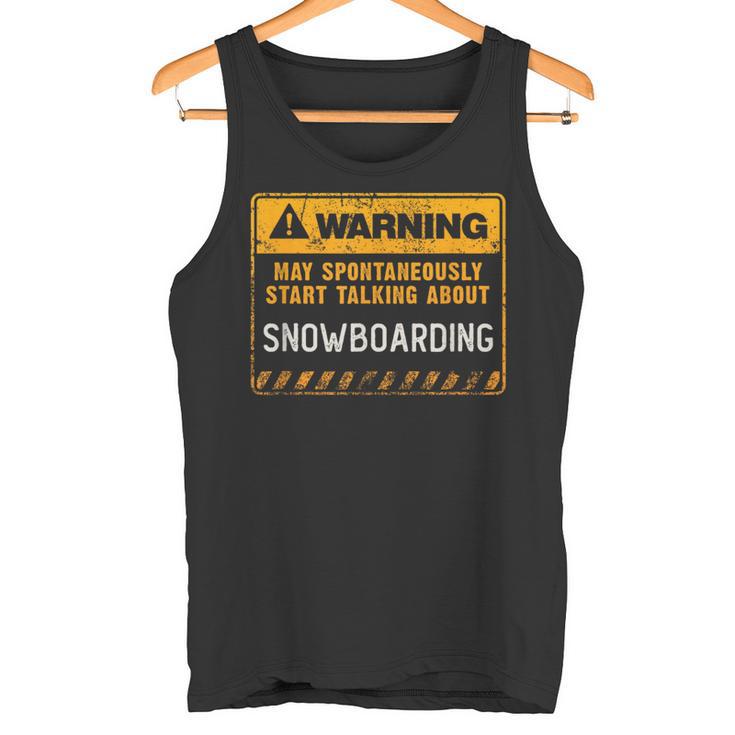 Señal De Advertencia Divertida Denowboard Camiseta sin mangas