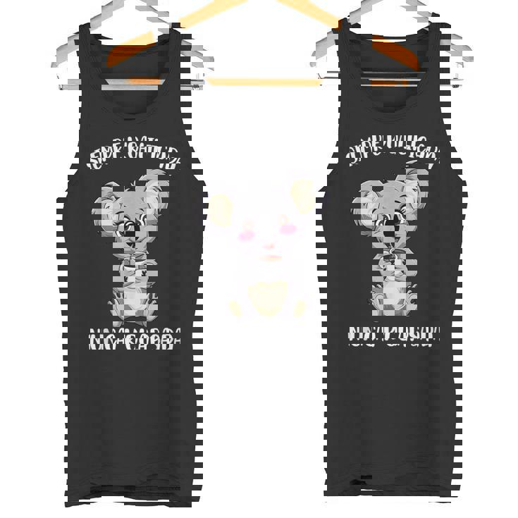 Siempre Koalificada Día De La Madre Mamá Café Divertida Camiseta sin mangas