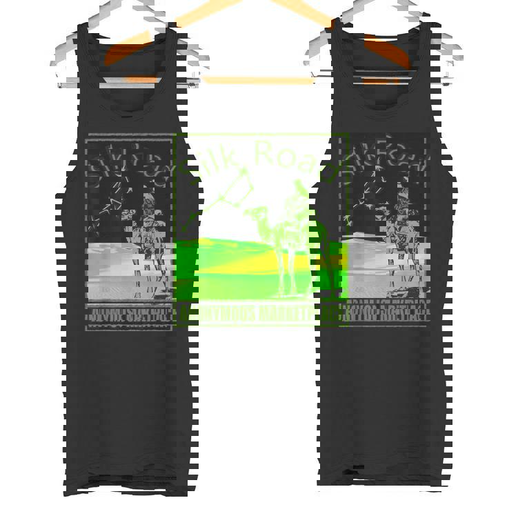 Silk Road Mercado Anónimo Blockchain Dark Web Cripto Camiseta sin mangas