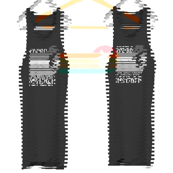 Skater Dadkateboardingintage Retro Pattinatori Papà Regalo Canotta