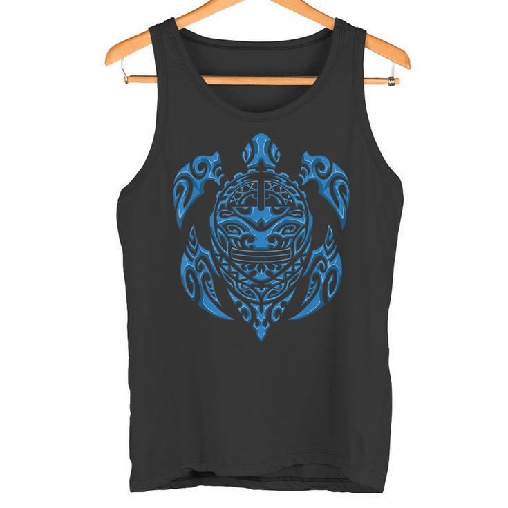Tortue Maori Bleue Tatouage Tribal Pour Les Plongeurs Débardeur e