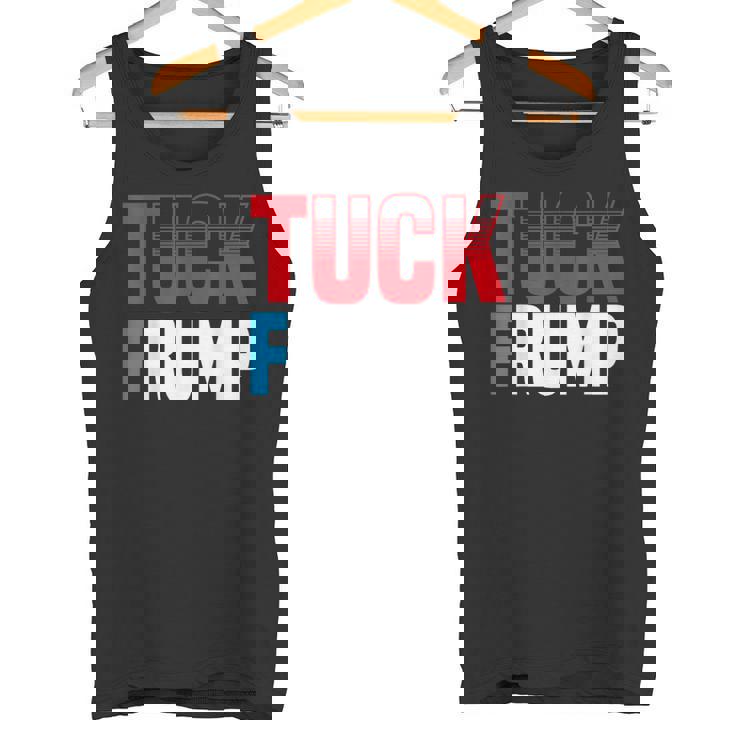 Tuck Frump 面白いアンチトランプデザイン。 タンクトップ