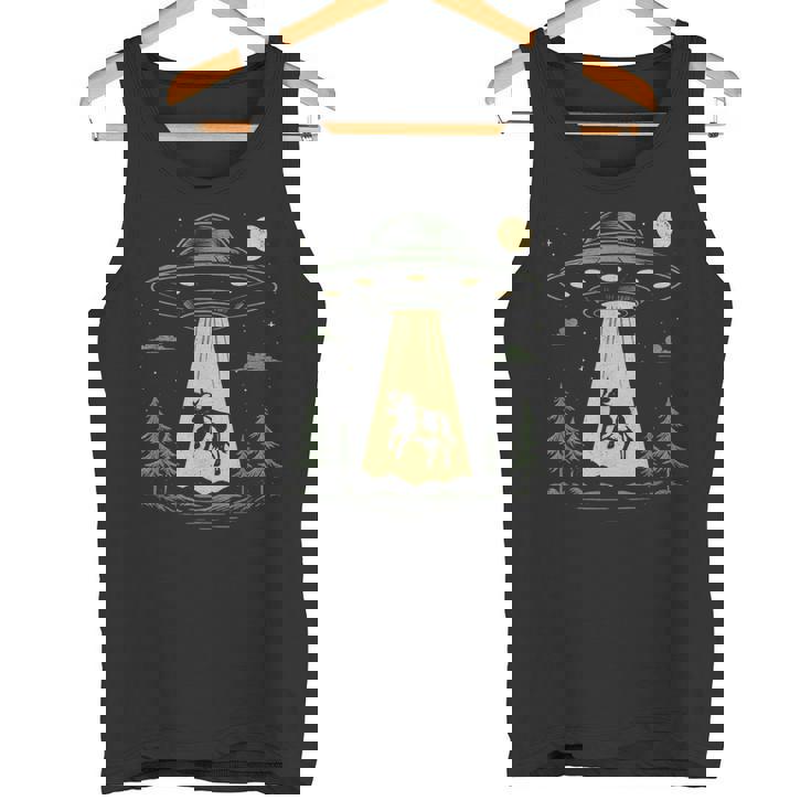 Ufo 牛誘拐デザイン タンクトップ