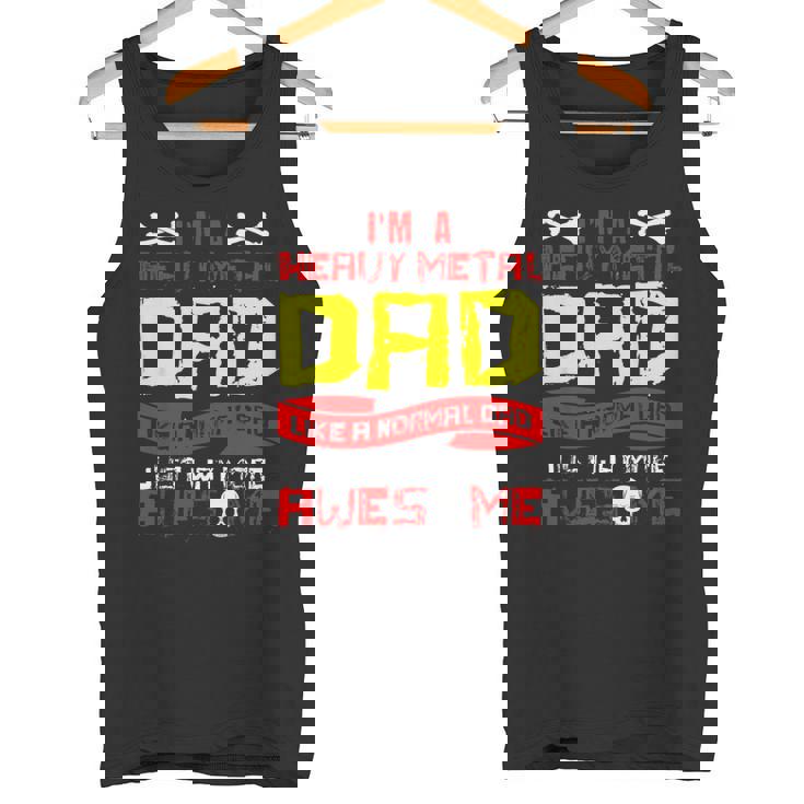 Uomo Heavy Metal Papà Amanti Della Musica Rock Regali Per La Festa Del Papà Canotta