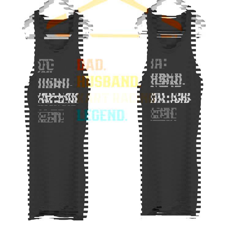 Uomo Papà Marito Kart Racing Leggenda Kart Racer Canotta