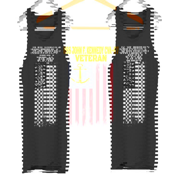 USS John F Kennedy CVA-67 Aircraft Carrier Veteran's Day Tank Top