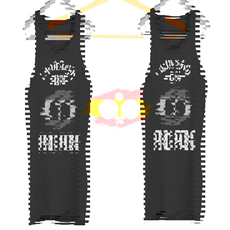 Vida Es Mejor Con Ping Pong Jugador De Ping-Pong Divertida Camiseta sin mangas