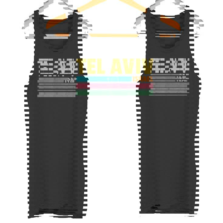 Vintage 1980Style Tel Aviv Israel Camiseta sin mangas