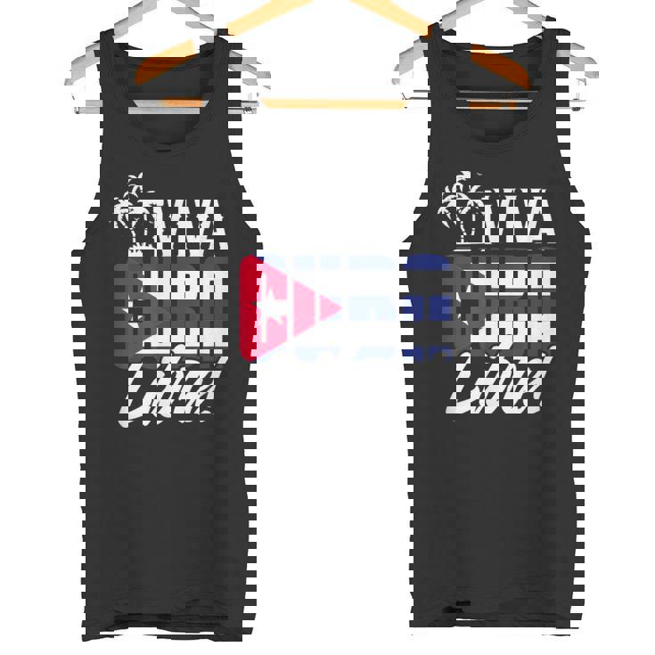 Viva Cuba Libre Cuban Camiseta sin mangas