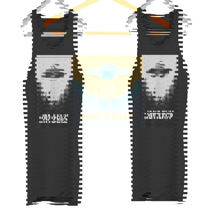 I Want To Believe ヴィンテージ Ufo エイリアン クラフト 夢の出会い タンクトップ