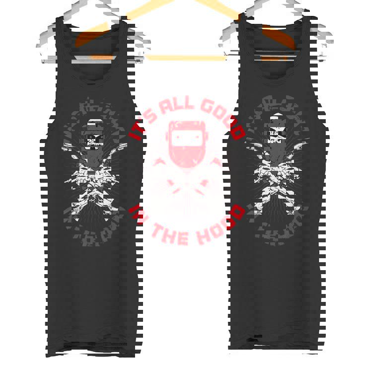 Welder ファニー溶接フード 父の日 タンクトップ