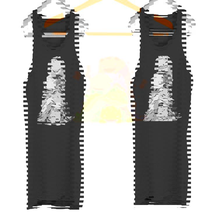 おもしろ爬虫類 かわいいトカゲ ヤモリ 動物 長袖tシャツ タンクトップ