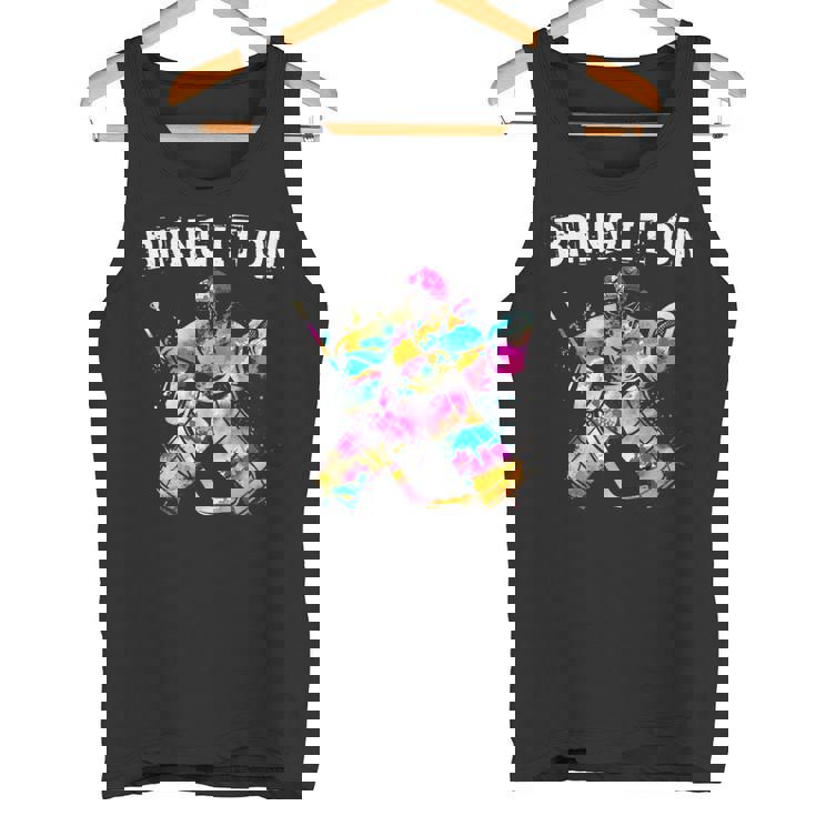 アイスホッケー選手 ゴールキーパー アイスホッケーゴールキーパーギフト タンクトップ