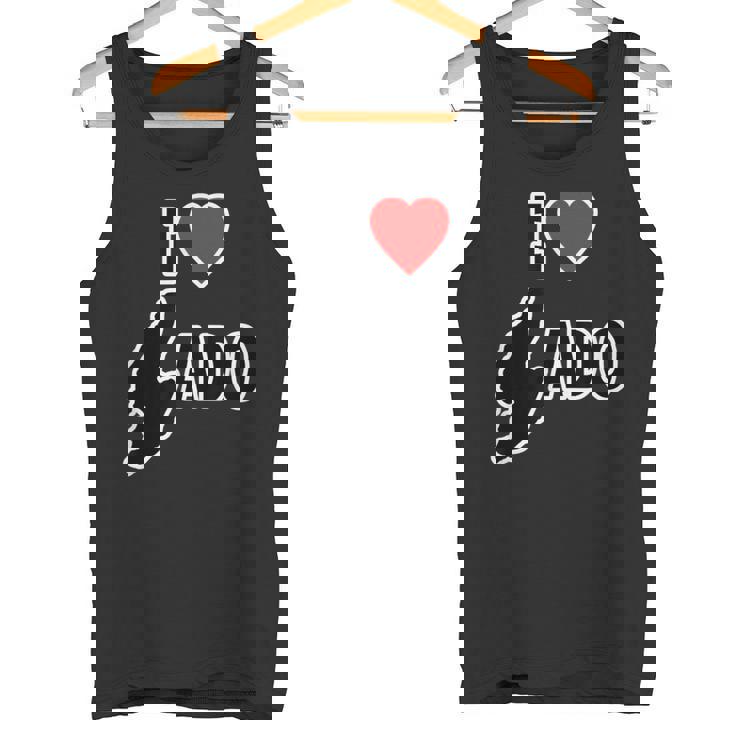 アイラブ・Sado 佐渡島 地図（I Love ハート）【47都道府県】Jimo-T ジモティ お土産 面白 タンクトップ