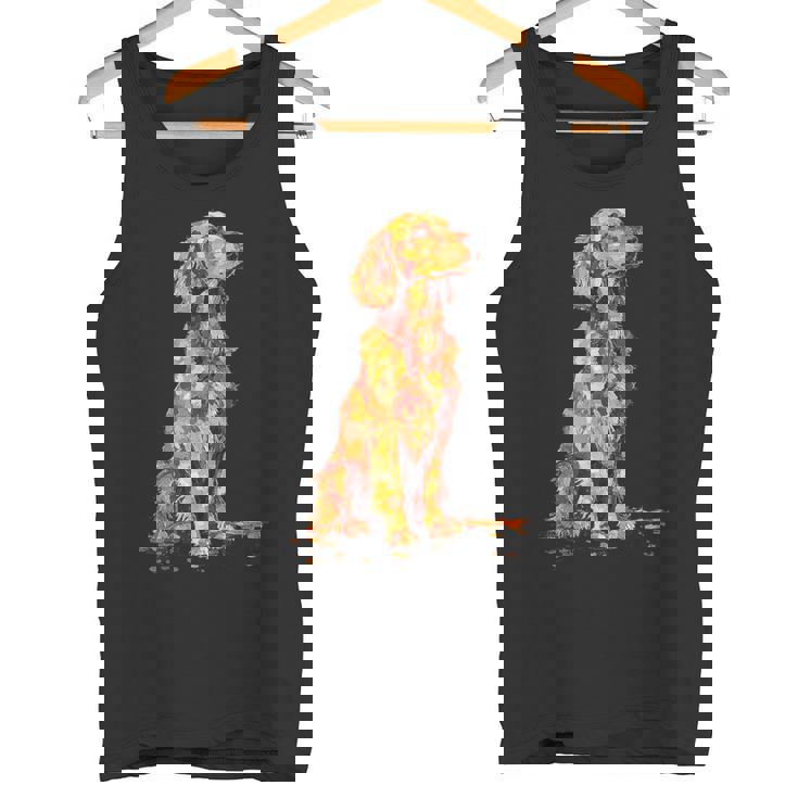 アイリッシュセッター 犬 グラフィック ペットアート アイリッシュセッター タンクトップ