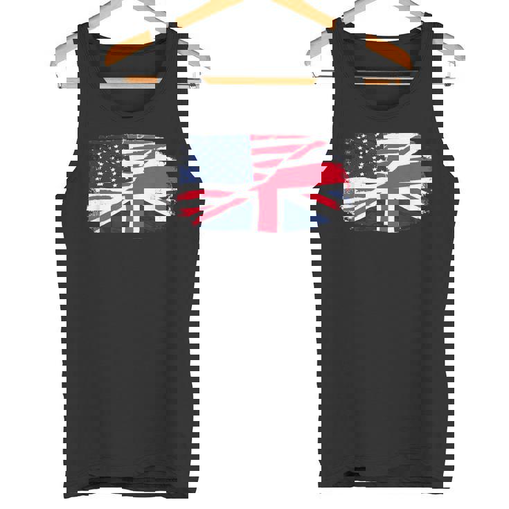 アメリカの国旗-ユニオンジャック-イギリスの国旗 Usa Flag Union Jack Uk Flag タンクトップ