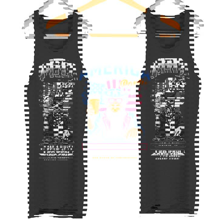 アメリカハッピー250 7月4日 独立記念日 長袖tシャツ タンクトップ