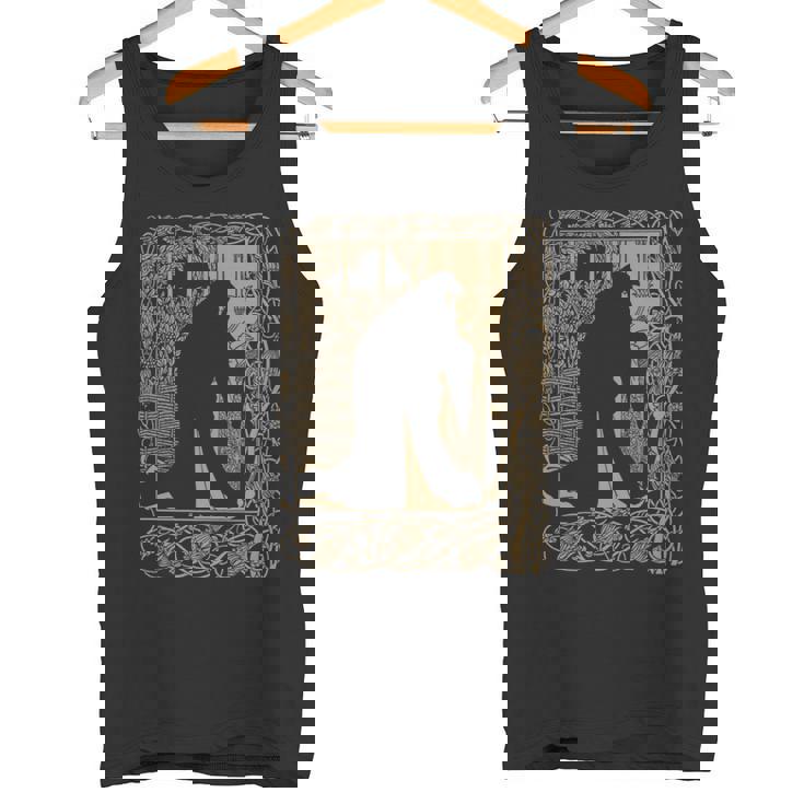 アールヌーボー、オーブリー・ビアズリー、ル・モルト・ダルサー、ギネヴィア 長袖tシャツ タンクトップ