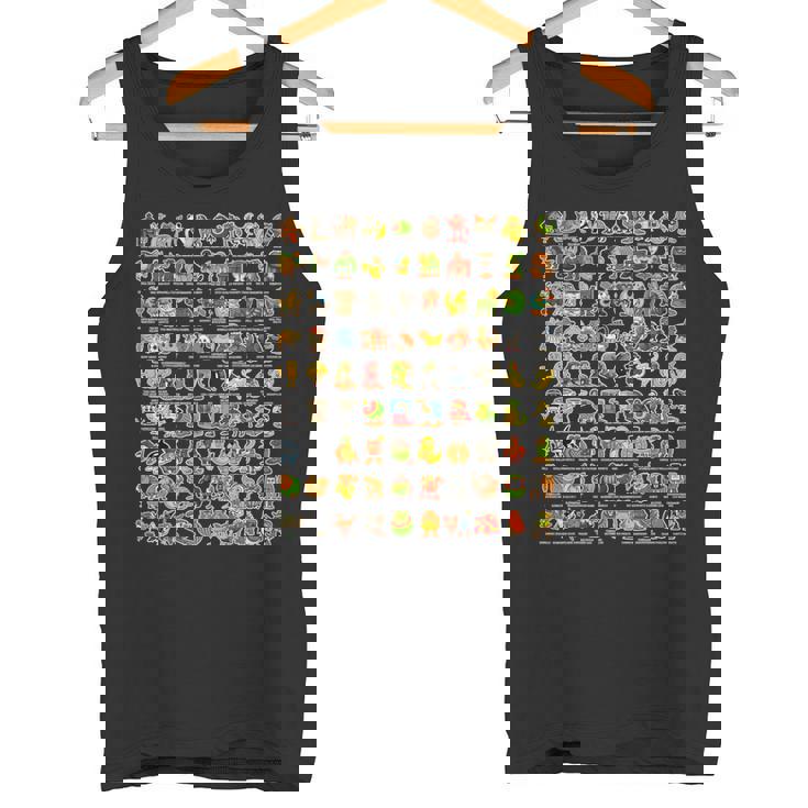 イタリア語-ブレインローz世代面白いミーム90ブレインロットキャラクター 長袖tシャツ タンクトップ