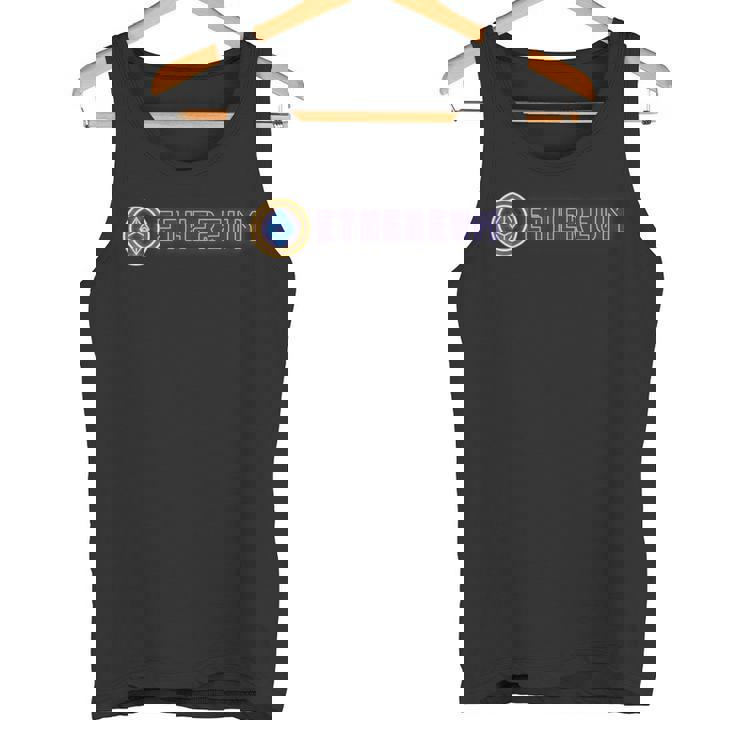 イーサリアムethネオングローイーサリアム暗号通貨 タンクトップ