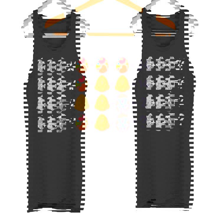 イースター数学教師、数学的数字パズル、イースターエッグ タンクトップ