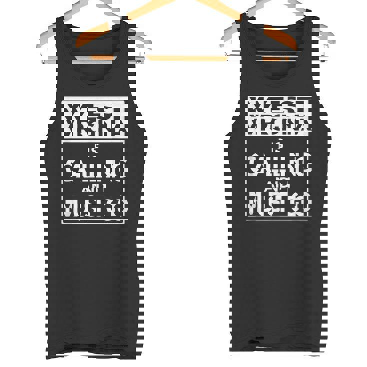 ウェストバージニアtシャツ Westirginia Is Calling And I Must Go タンクトップ