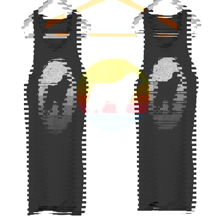 オールドイングリッシュシープドッグドッグレトロデザイン タンクトップ