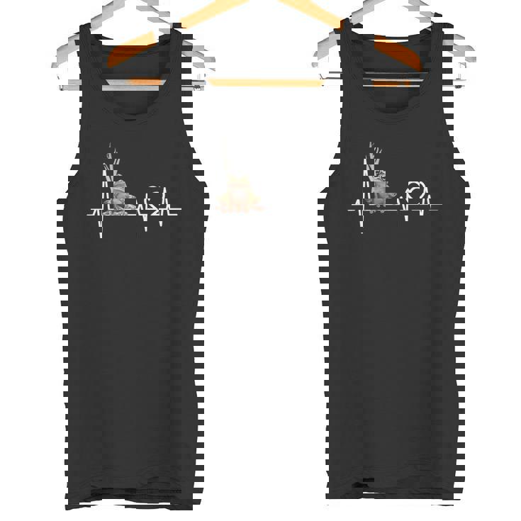 カエルのハートビート 長袖tシャツ タンクトップ