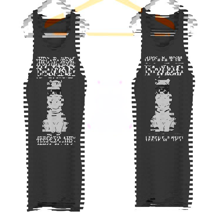 カバはすごいだから私はカバの面白いカバだ タンクトップ