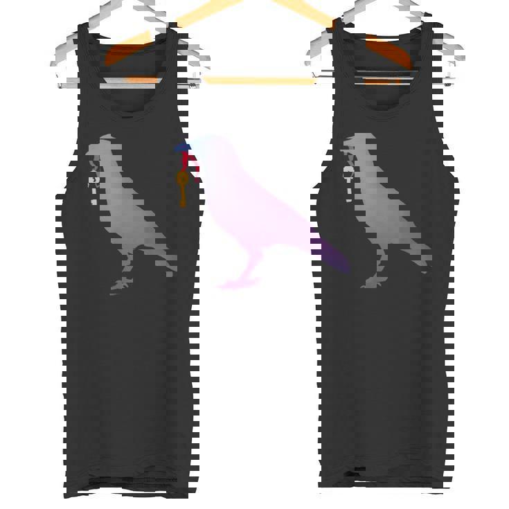 カラス カラス カラス シャツ ゴールド キーホルダー 青い鳥 カラス タンクトップ