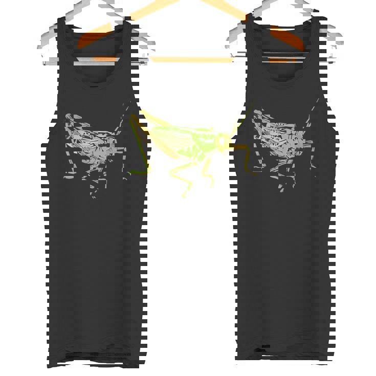 キリギリス アート デザイン イラスト イナゴ キリギリス タンクトップ