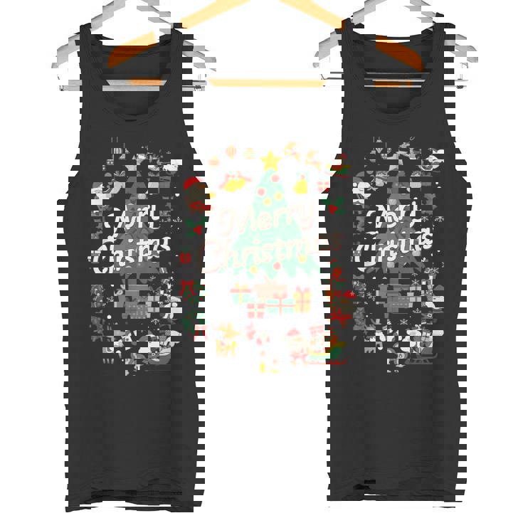 クリスマス サンタ クリスマスツリー レディース キッズ メンズ ダンス かわいい トップス プリント コスチューム タンクトップ