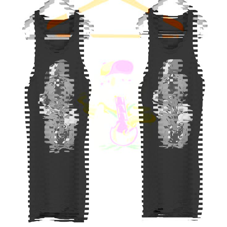 コアラ パンダ スモーキング ボング かわいい 面白い 漫画 タンクトップ