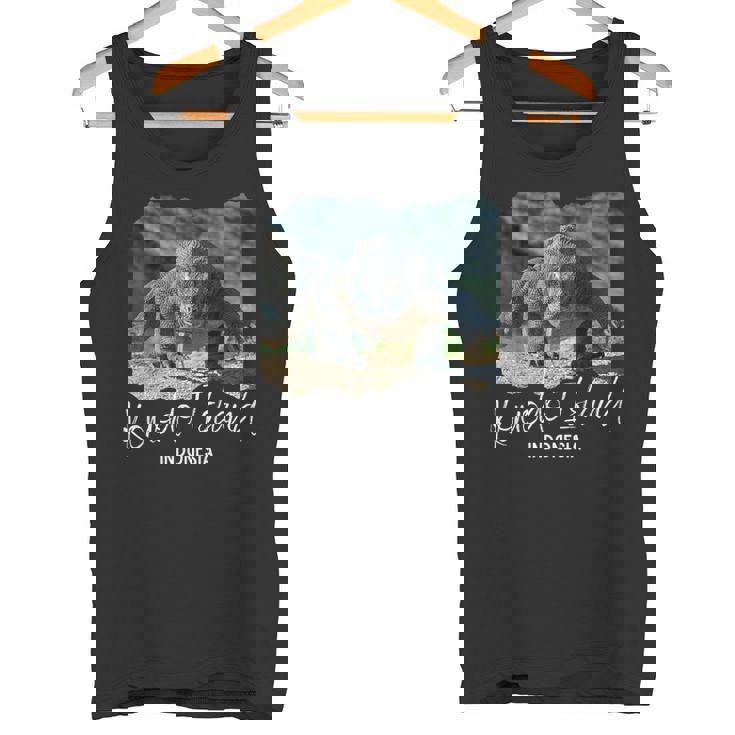 コモド島インドネシアコモドドラゴン タンクトップ