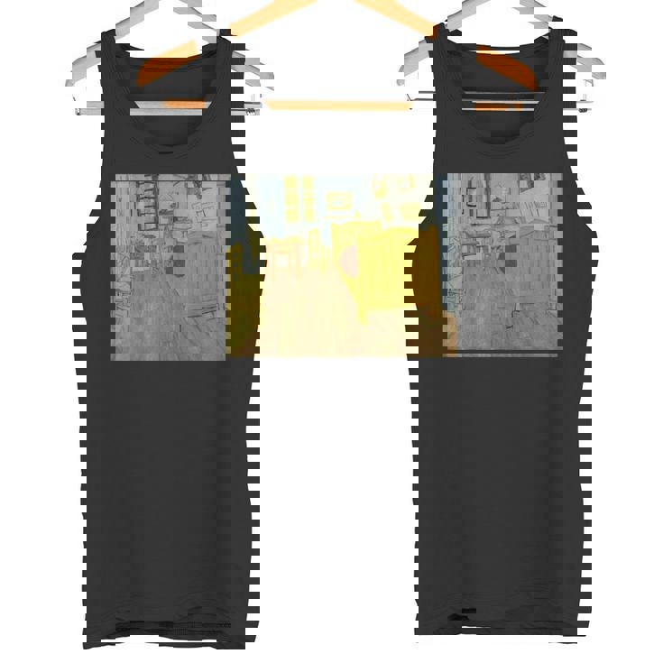 ゴッホ-アルルのベッドルーム タンクトップ