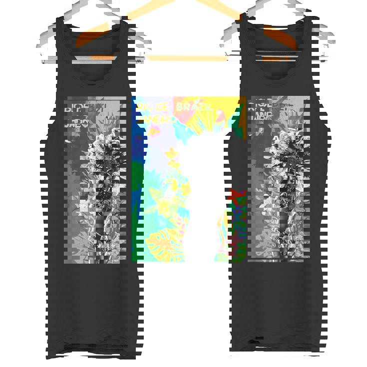 サンバダンサー ブラジル カーニバル リオデジャネイロ カラフル タンクトップ
