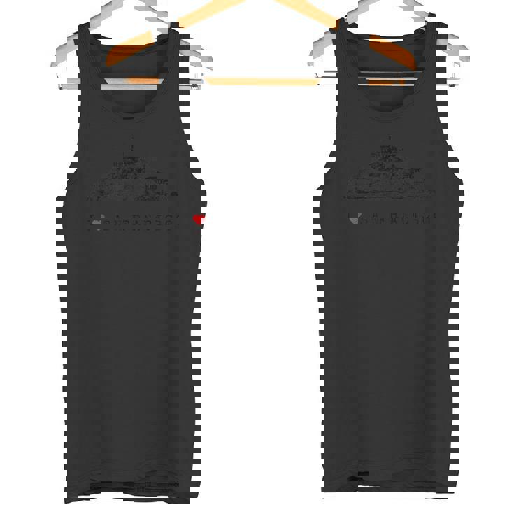 サンフランシスコ I Love Alcatraz アルカトラズ ヴィンテージ スカイライン ベイ カリフォルニア タンクトップ