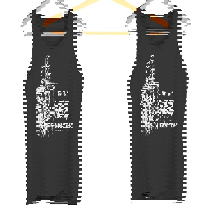 ジャズ・サックス レッツ・ジャズ・シング・アップlet's Jazz Thing Up 長袖tシャツ タンクトップ