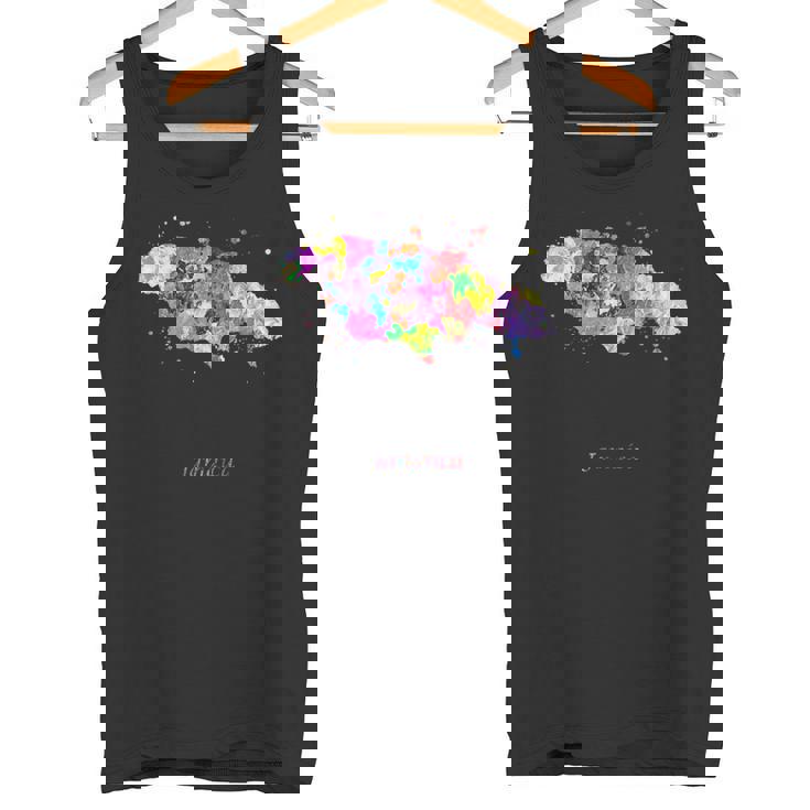 ジャマイカの地図 タンクトップ