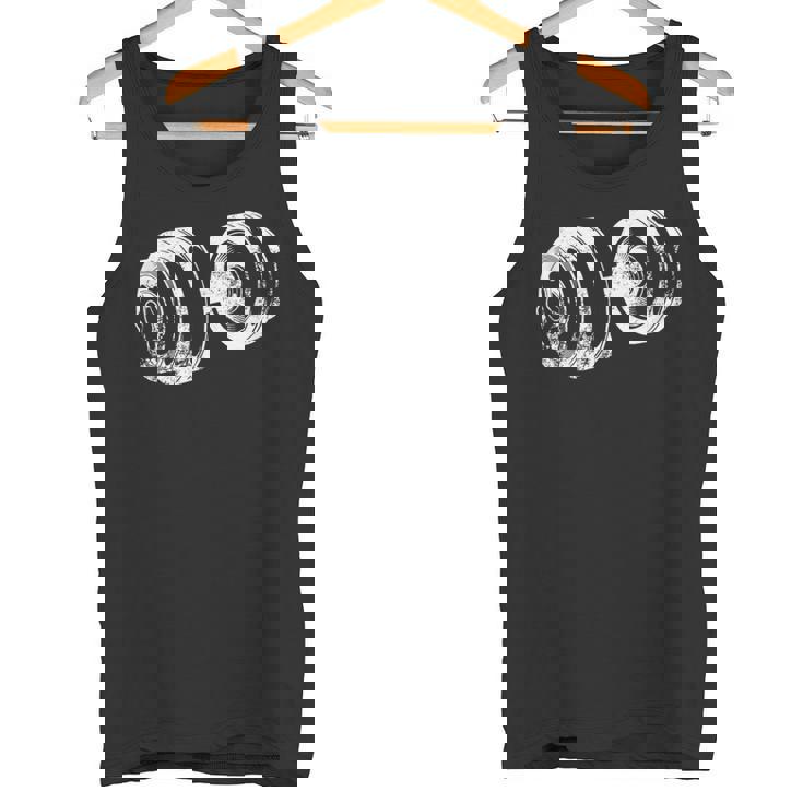 ダンベルデザインフィットネス上腕二頭筋トレーニング タンクトップ