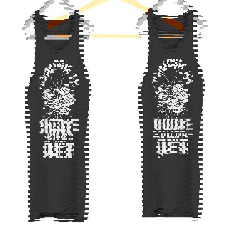 チョコレートはあきらめることができたけど禁煙者じゃない タンクトップ