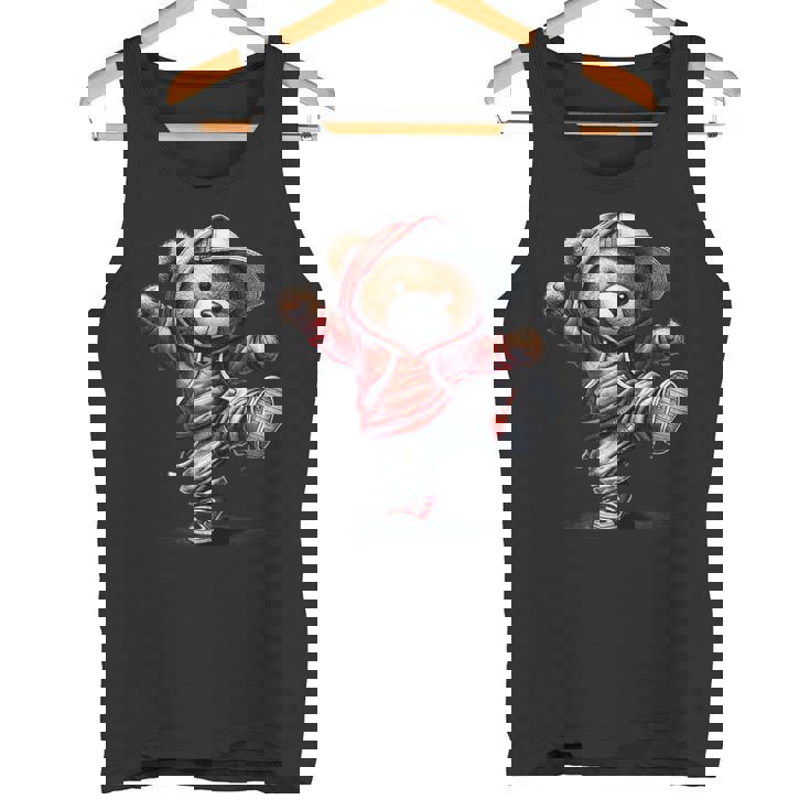 テディ愛好家やキッズダンサーのための面白いクマ タンクトップ