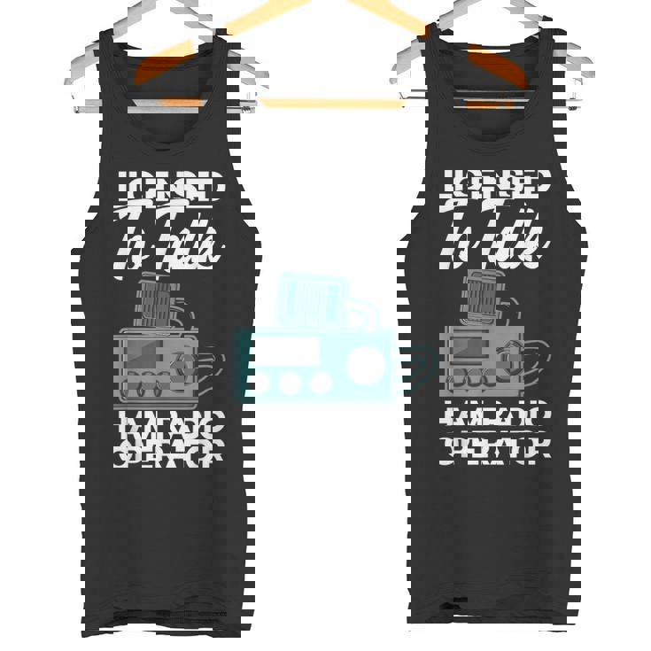 トークハム ラジオオペレーターアマチュア無線 ハム無線機許諾済 タンクトップ