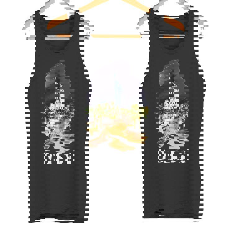 ドバイ Uae お土産絵画 ドバイの街 シャツ 長袖tシャツ タンクトップ