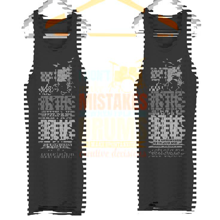 ドラムを弾いても間違えないかっこいいドラムセットラバー タンクトップ