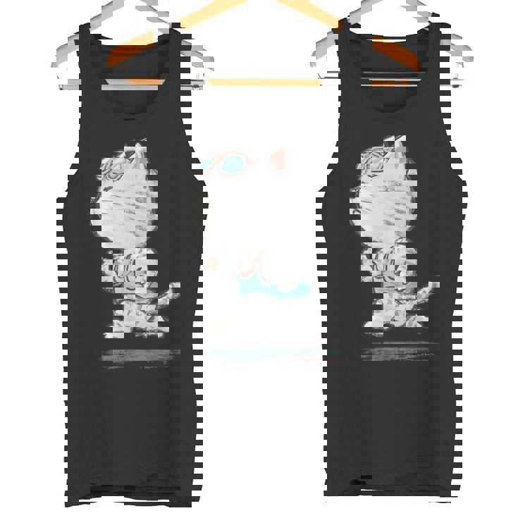 ネコ ねこ ランニング 子猫 ペット おもしろ 動物 ランナー イラスト タンクトップ