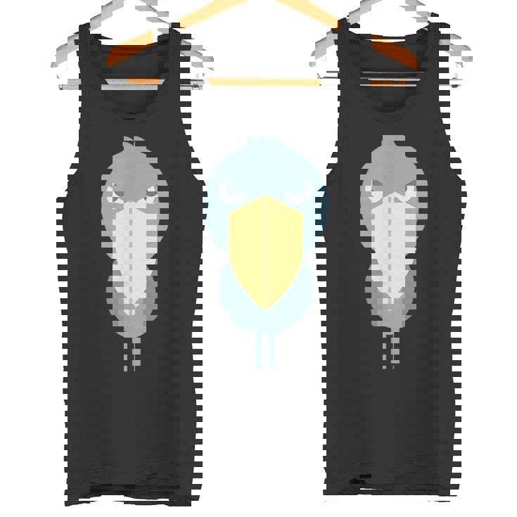 ハシビロコウ アニマル イラスト ミニマル 図案 シンプル ユニセックス ギフト タンクトップ