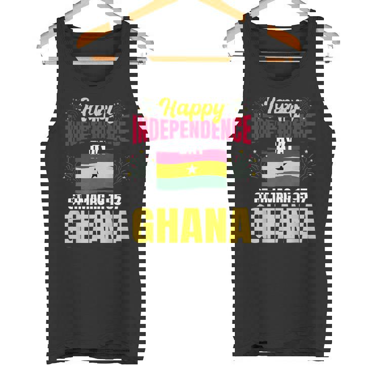 ハッピー独立記念日 ガーナ ガーナの歴史の誇り タンクトップ