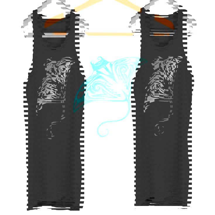 ハワイ トライバル マンタレイ ハワイアン シャツ サメの恋人 タンクトップ