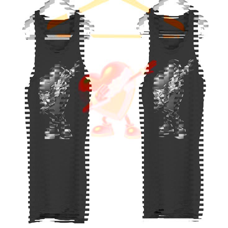 バレンタインデー チョコレート ハート ダビングデザイン タンクトップ